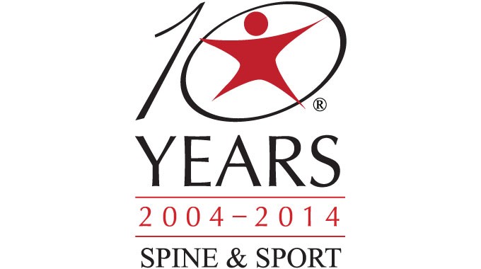 Spine & Sport 10 Year Anniversary Logo
